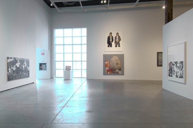 Installation view of works by Steven Shearer