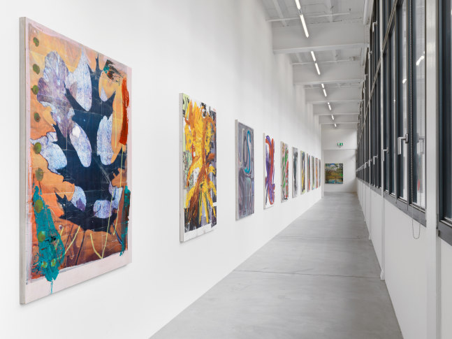 Installation view of paintings group exhibition