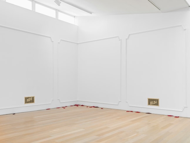 Installation view, Martin Boyce, Before Behind Between Above Below, Fruitmarket, Edinburgh, 2024