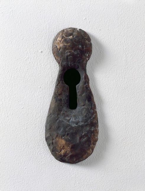 Installation view of Ugo Rondinone brick wall paintings exhibition