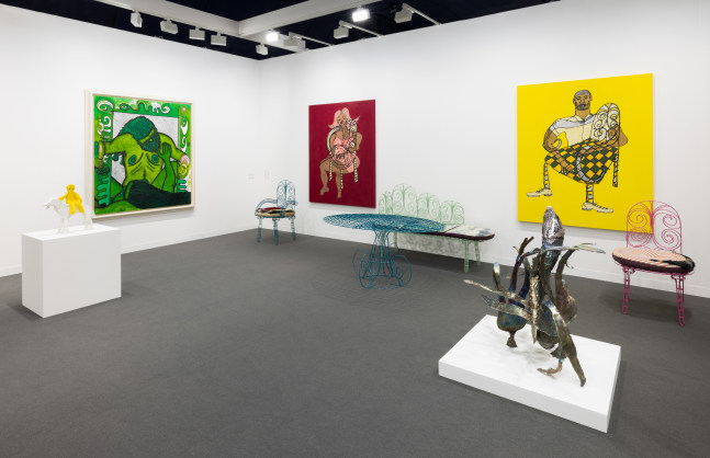 installation view of works by various artists