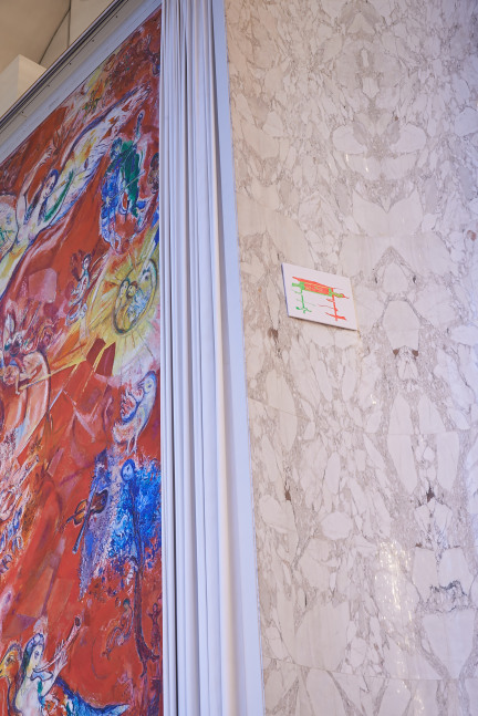 Installation view of paintings by Michael Williams