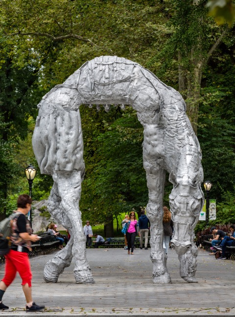 Jean-Marie Appriou Le Guerrier 2019 Cast aluminum 450 x 350 x 220 cm / 177 1/8 x 137 3/4 x 86 5/8 in