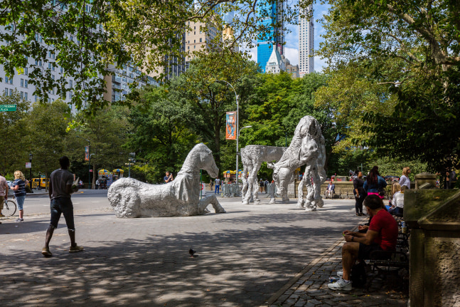Installation view of sculptures by Jean-Marie Appriou