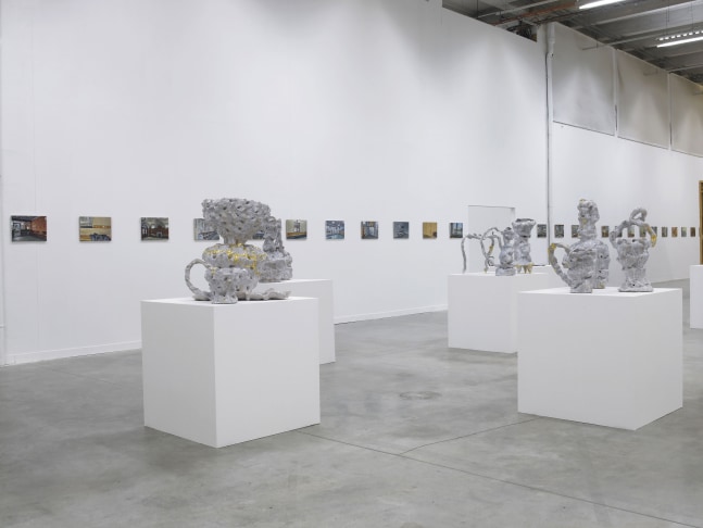 Installation view of works by Jean-Frédéric Schnyder