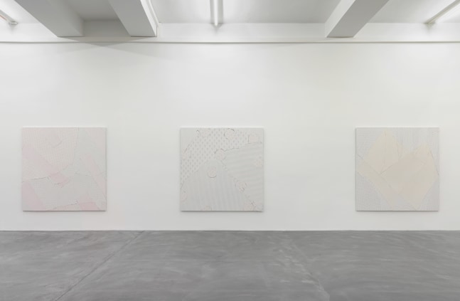 Installation view of Wyatt Kahn wall reliefs