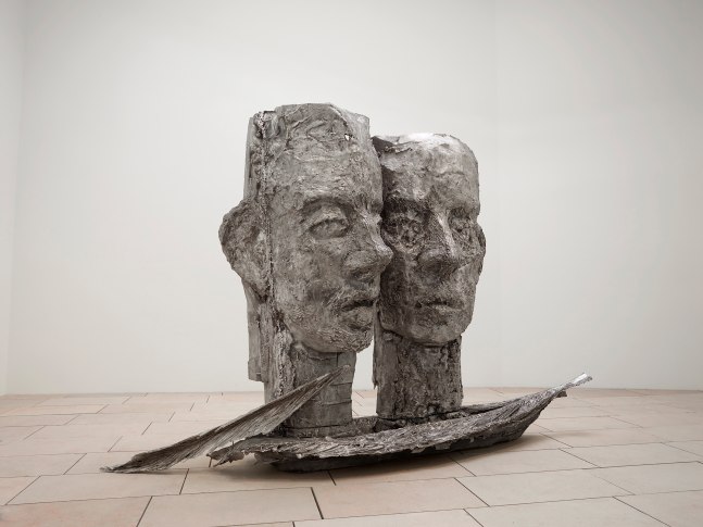 Installation view of sculpture by Jean-Marie Appriou