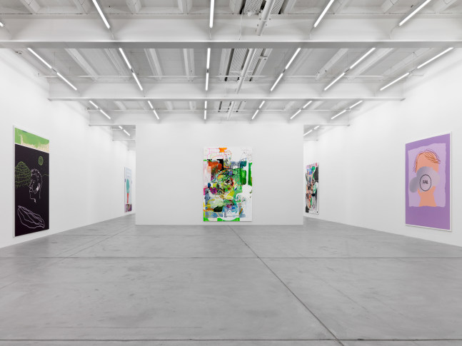 Installation view of Michael Williams paintings exhibition