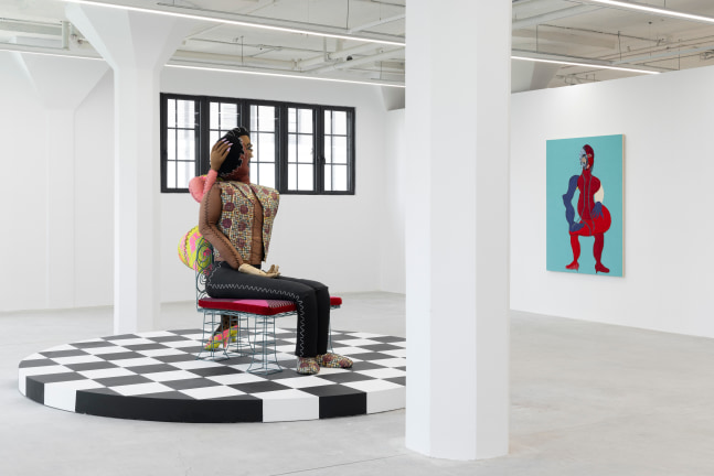 Installation view, Tschabalala Self, The Illusion of the Self, Longlati Foundation, Shanghai, 2025