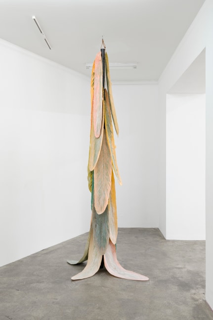 Cascade

2020

Palm leaf, latex, talcum, steel, aluminium wire, rope

335 x 150 x 120 cm / 131 7/8 x 59 x 47 1/4 in

&amp;copy; Liesl Raff