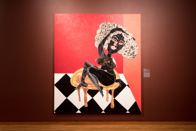 Installation view, Tschabalala Self,&amp;nbsp;A Superlative Palette: Contemporary Black Women Artists,&amp;nbsp;Harvey B. Gantt Center for African-American Arts, Charlotte, 2024