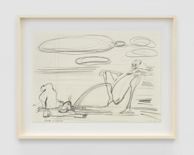 Docile Monsteret

2023

Pencil on paper

Sheet 32 x 45 cm / 12 5/8 x 17 3/4 in

Frame 43.5 x 56 cm / 17 1/8 x 22 in

&amp;copy; Sofia Mitsola