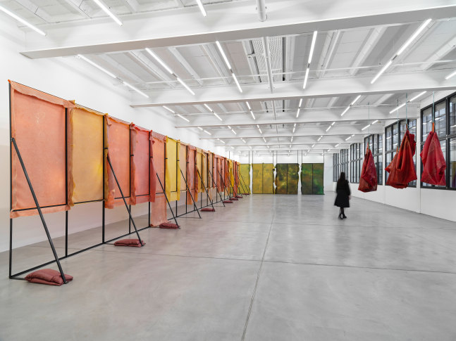 Installation view, Liesl Raff, A Corridor, a Room, and Four Dens, Galerie Eva Presenhuber, Maag Areal, Zurich, 2025