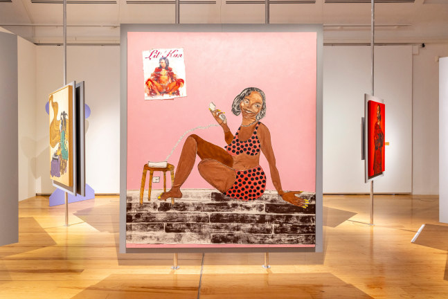 Installation view, Tschabalala Self, The Culture, Schirn Kunsthalle, Frankfurt, 2024
