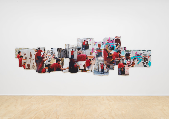 Installation view of photographs by Lee Jaffe