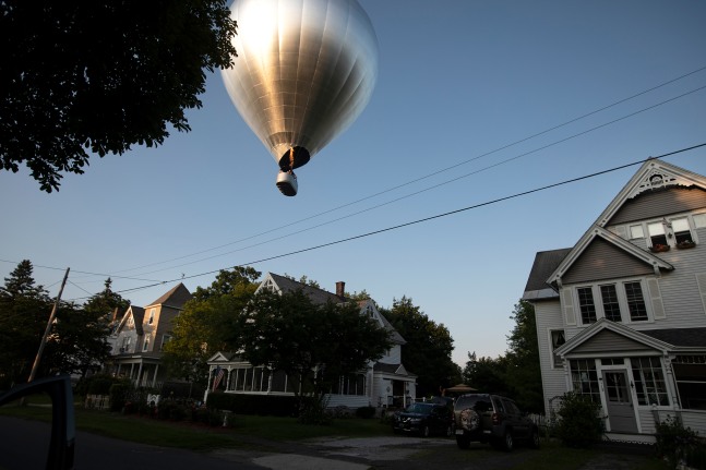 Installation view of living art installation by Doug Aitken