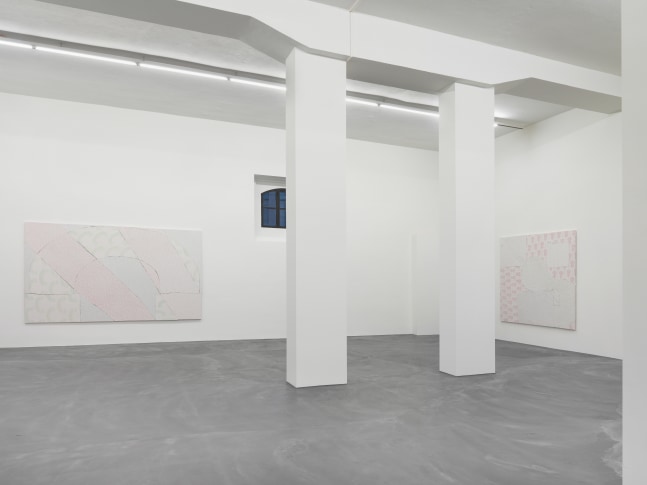 Installation view of Wyatt Kahn wall reliefs