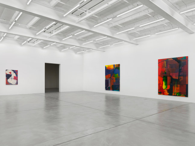 Installation view of Alex Hubbard paintings exhibition