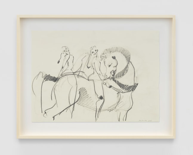 On the bit

2023

Pencil on paper

Sheet 32 x 45 cm / 12 5/8 x 17 3/4 in

Frame 43.5 x 56 cm / 17 1/8 x 22 in

&amp;copy; Sofia Mitsola