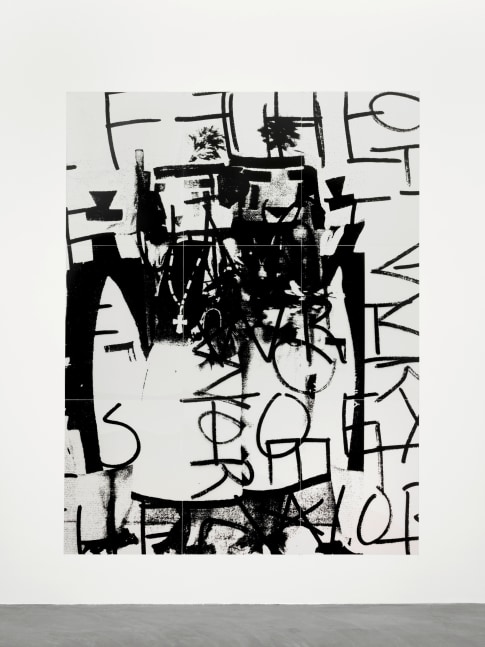 Dada Dancers

2016

Silkscreen ink on mylar

9 parts 9 Sheets

each 96.5 x 76.5 cm / 38 x 30 1/8 in

Total dimensions 290 x 222 cm / 114 1/8 x 87 3/8 in

&amp;copy; Adam Pendleton