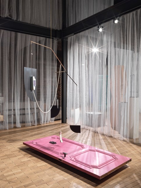 Installation view, Martin Boyce, Before Behind Between Above Below, Fruitmarket, Edinburgh, 2024