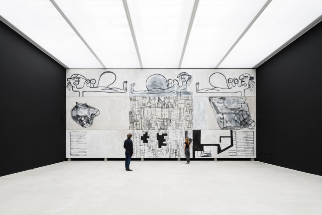 Installation view of painting by Tobias Pils