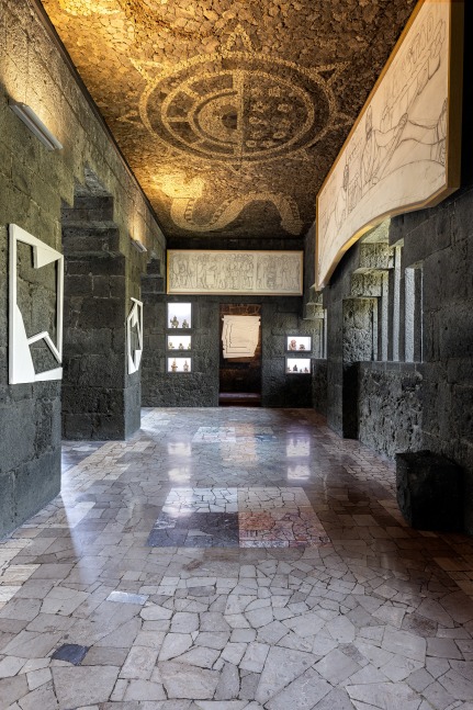 Installation view, Wyatt Kahn, Fantasmas, Museo Anahuacalli, Mexico City, 2024