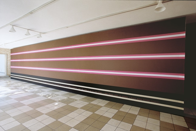 Installation view of painting by Ugo Rondinone