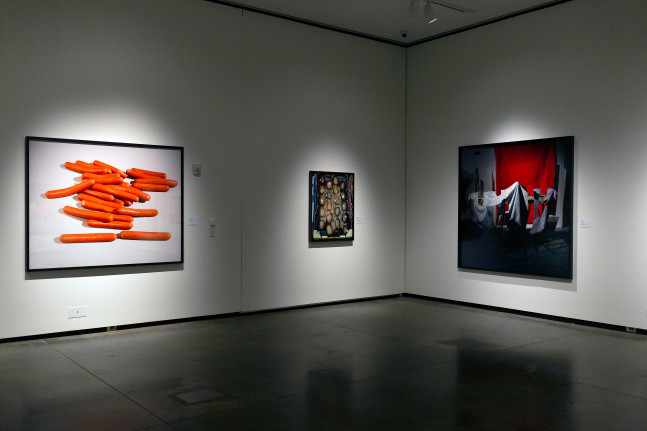 Installation view of Works by Lucas Blalock
