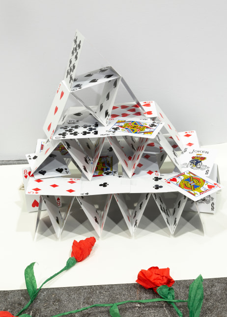 Installation view, Karen Kilimnik,&amp;nbsp;The Joker Episode of The Avengers, Art Basel Unlimited, Basel, 2024