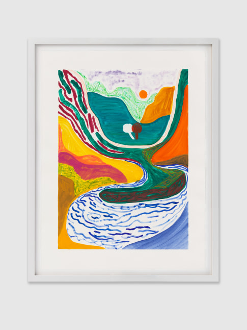 TRUTH IN YOUR SHADOWS 4 2019 Printed ink and mixed media on paper Image 98 x 73.5 cm / 38 1/2 x 29 in Frame 107 x 82.5 x 4 cm / 42 1/8 x 32 1/2 x 1 5/8 in