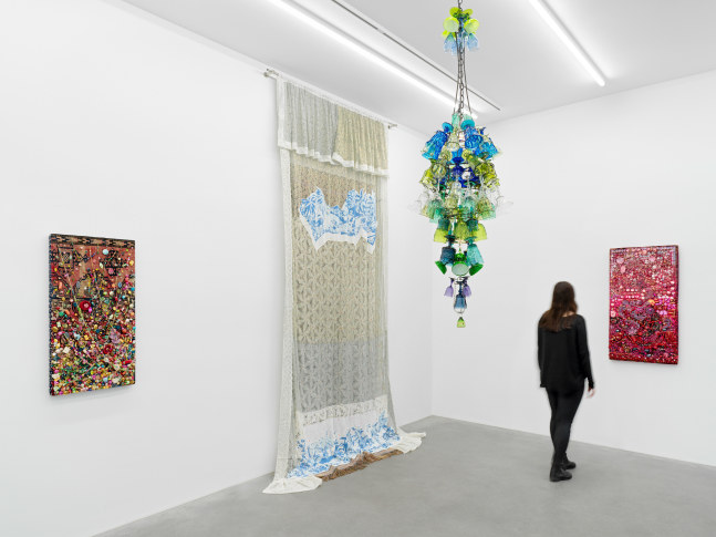 Installation view of works by Chuck Nanney and Joel Otterson