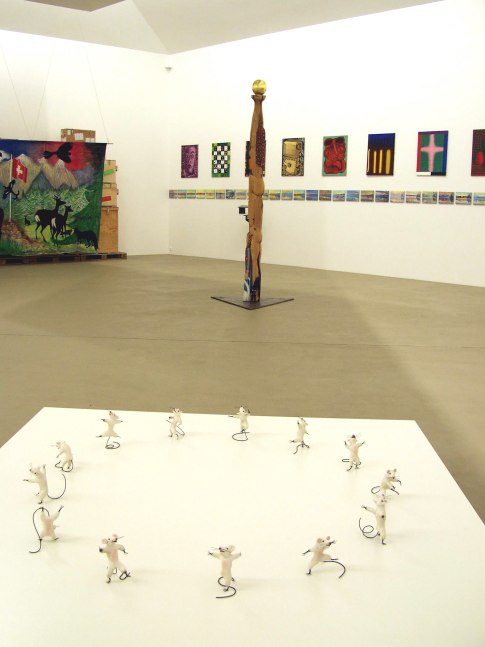 Installation view of works by Jean-Frédéric Schnyder