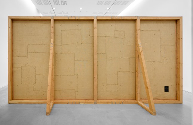 Installation view of sculptures by Ugo Rondinone