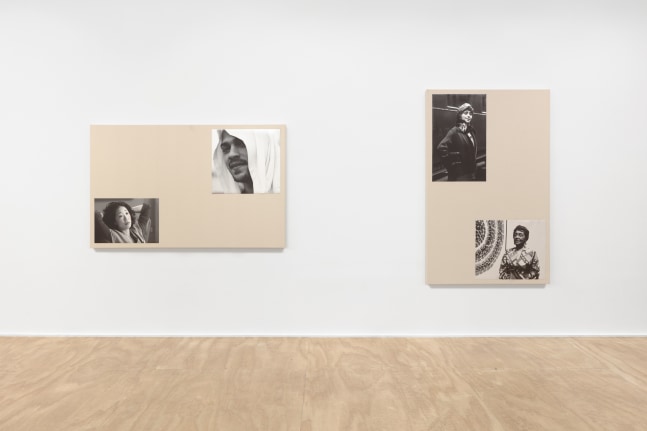 Installation view of sculptures and wall works by Sarah Ortmeyer