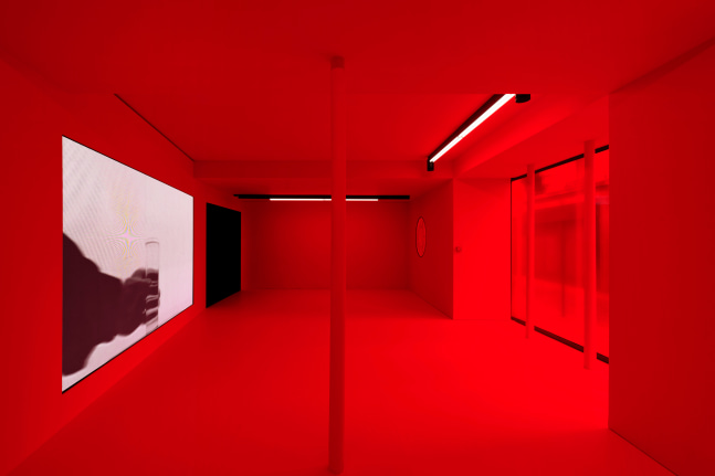 Installation view, Ugo Rondinone &amp;amp; Tarek Lakhrissi, who is afraid of red blue and yellow?, Reiffers Art Initiatives, Paris