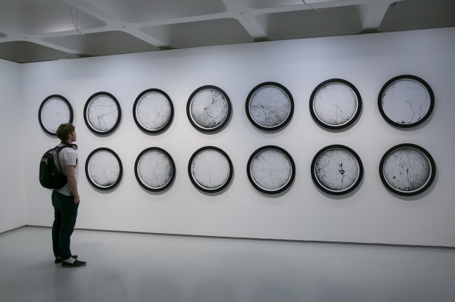 Installation view of living art installation by Doug Aitken