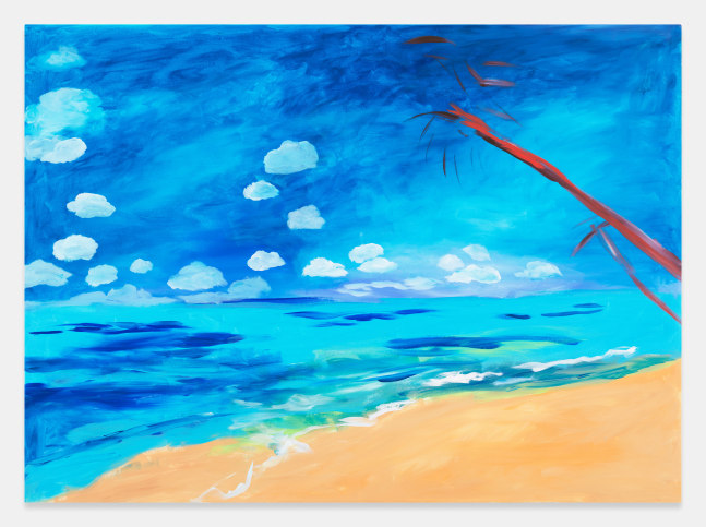 the beach, evening

2023

Acrylic on canvas

99.5 x 137 x 4 cm / 39 1/8 x 53 7/8 x 1 1/2 in

&amp;copy; Karen Kilimnik