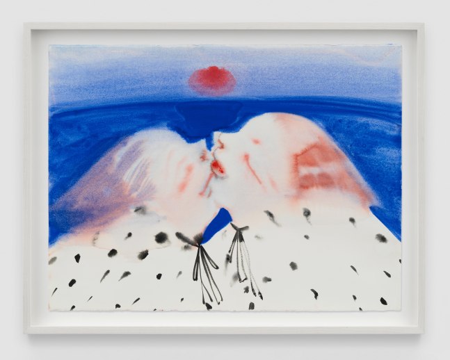 Ivory Kisses

2023

Watercolour on paper

Sheet 57 x 75.5 cm / 22 1/2 x 29 3/4 in

Frame 66.5 x 84.5 cm / 26 1/4 x 33 3/8 in

&amp;copy; Sofia Mitsola