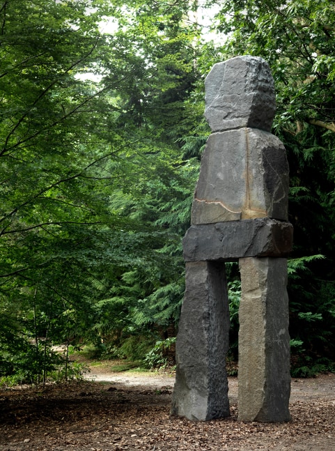Installation view of sculpture by Ugo Rondinone