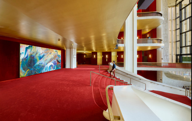 Installation view, Shara Hughes, Librettos, The Metropolitan Opera, New York,&amp;nbsp;September 2024 &amp;ndash; June 2025