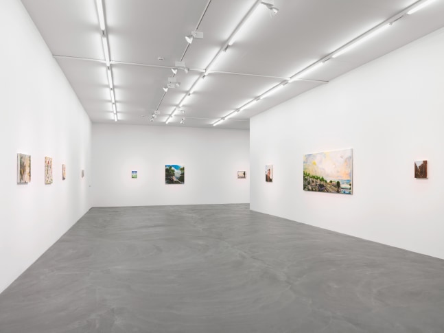 Installation view of Verne Dawson paintings exhibition