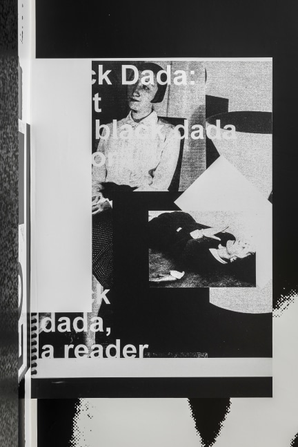 Installation view of paintings by Adam Pendleton