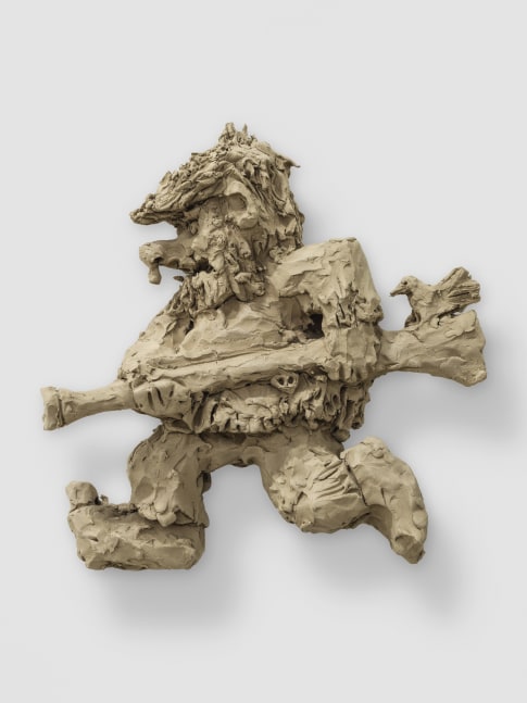 Peter Fischli David Weiss Punk 2001 Unfired clay 33 x 30 x 9 cm / 13 x 11 3/4 x 3 1/2 in