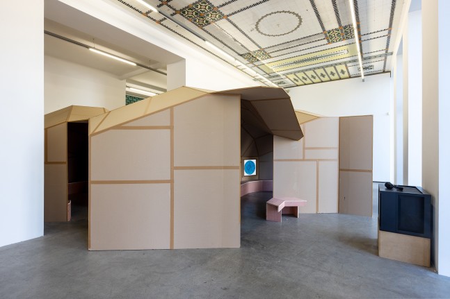 Installation view, Oscar Tuazon, Words for Water, FJK3, Vienna, 2024