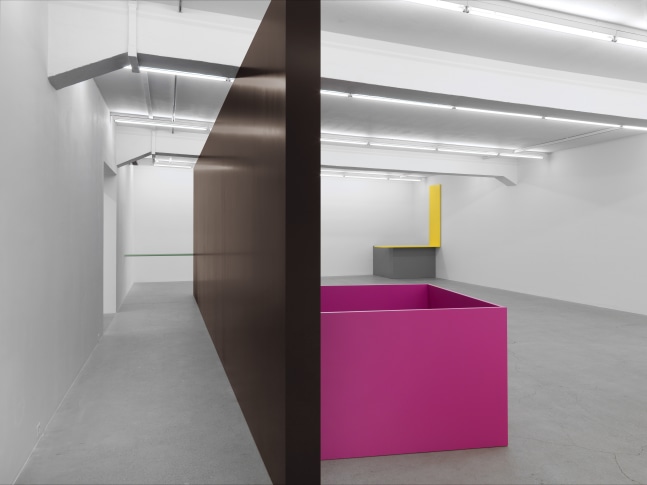 Installation view of Gerwald Rockenschaub wall painting installations and wall works