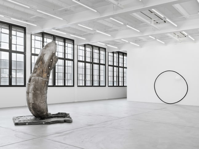 Installation view of Mark Handforth sculptures exhibition