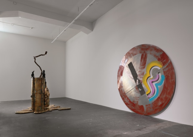 Installation view of Mark Handforth sculptures exhibition