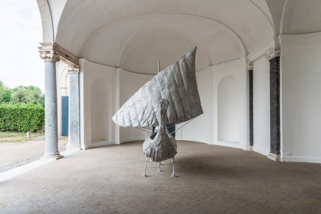 Installation view of sculpture by Jean-Marie Appriou