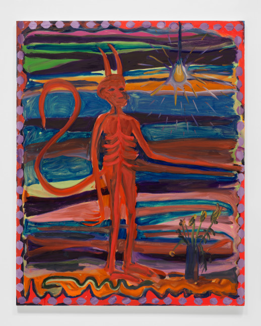 Josh Smith Devil 2019 Oil on linen 152.5 x 122 cm / 60 x 48 in
